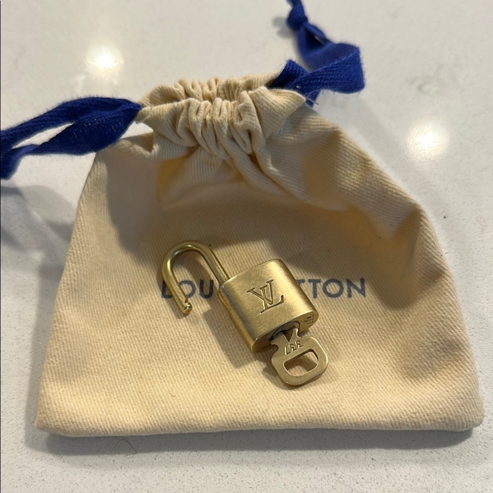 Louis Vuitton Gold Lock & Key #337
